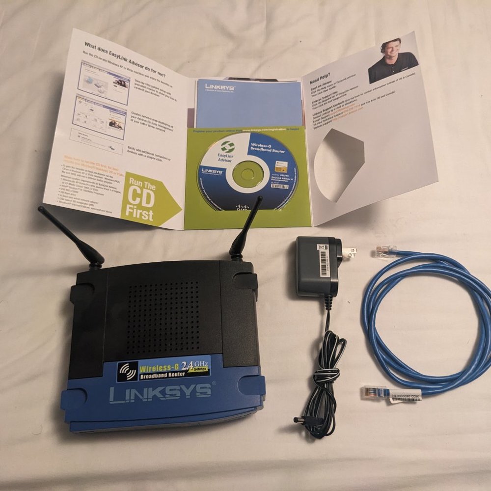 Linksys WRT54G 54 Mbps Wireless-G 2.4 GHz WiFi Router